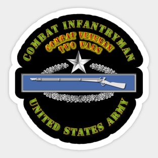 CIB - 2nd Award - Combat Veteran Sticker